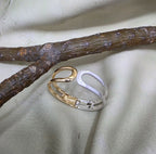 Dual shade hollow U cuff