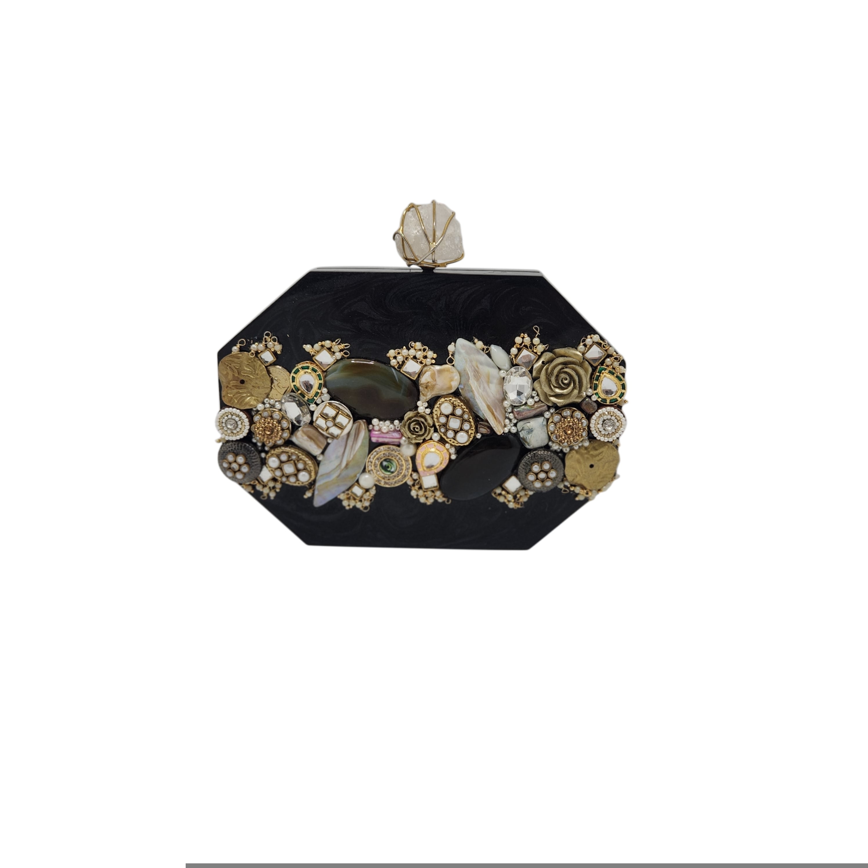 The Meena mosaic clutch Secondary image