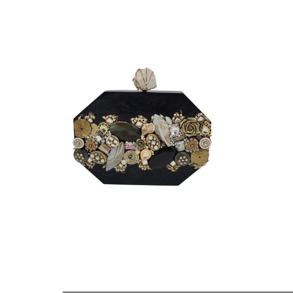 The Meena mosaic clutch
