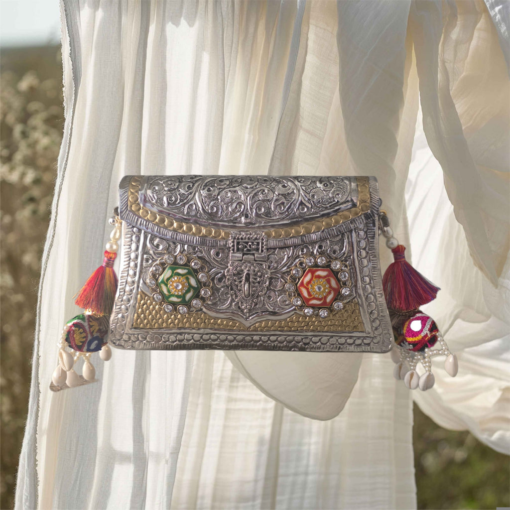 Multi Meenakari Bag