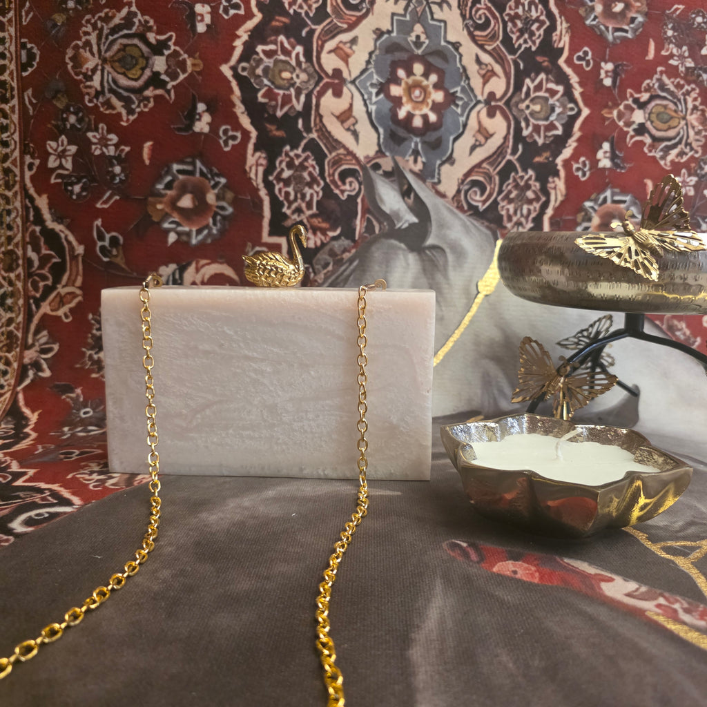 The Swan Mosaic Clutch