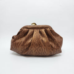 Horse Pouchette in Snake Print [ brown]
