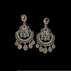 Multi meena kundan chandbali
