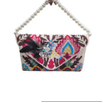 Evil eye feather saga flap bag