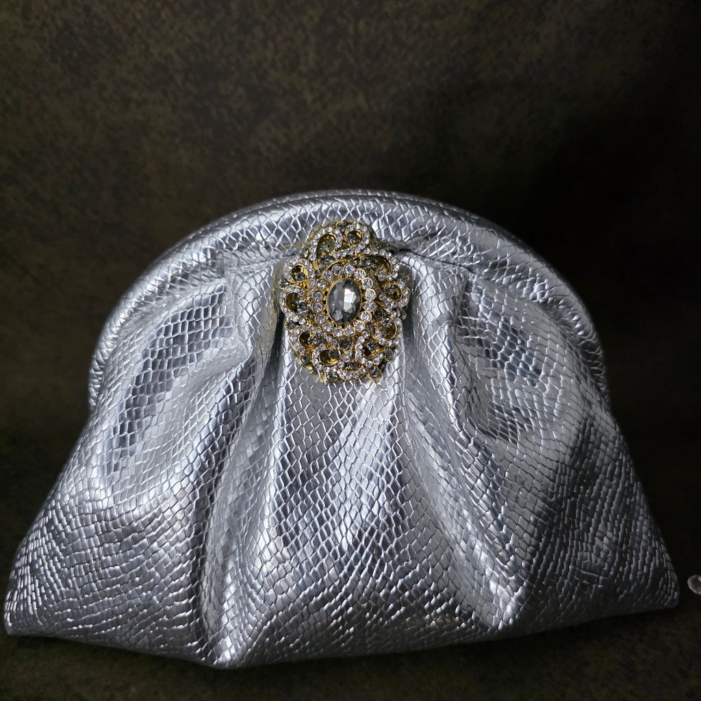 Victorian pouchette - silver