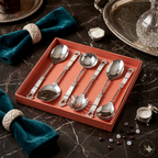 Crown mother of pearl serving cutlery set of 6