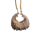 Crystal Droplet moon bag in dual [Gold silver]