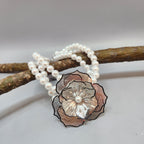 Pearl Rose necklace