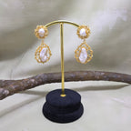 Wired Pearl Chip Danglers