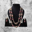 Two layer necklace set with hint if red