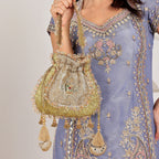 Gota tissue dual shade potli