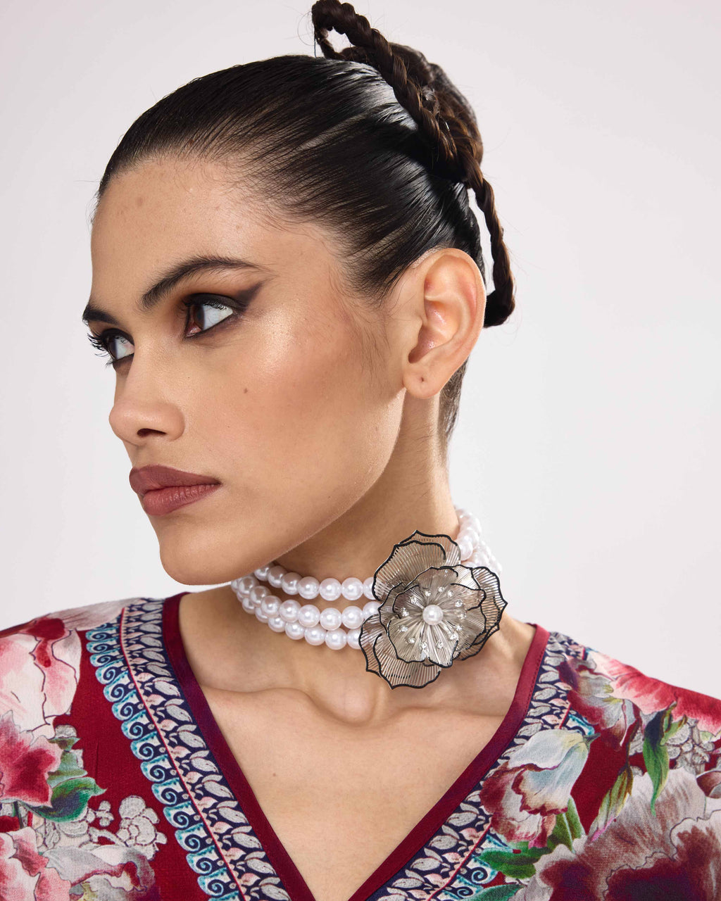 Pearl Rose necklace