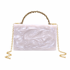 The Agate Handle Bag [ ivory white]