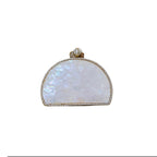 Half moon mop clutch bag