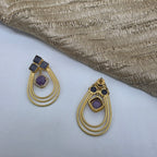 Amethyst ring danglers