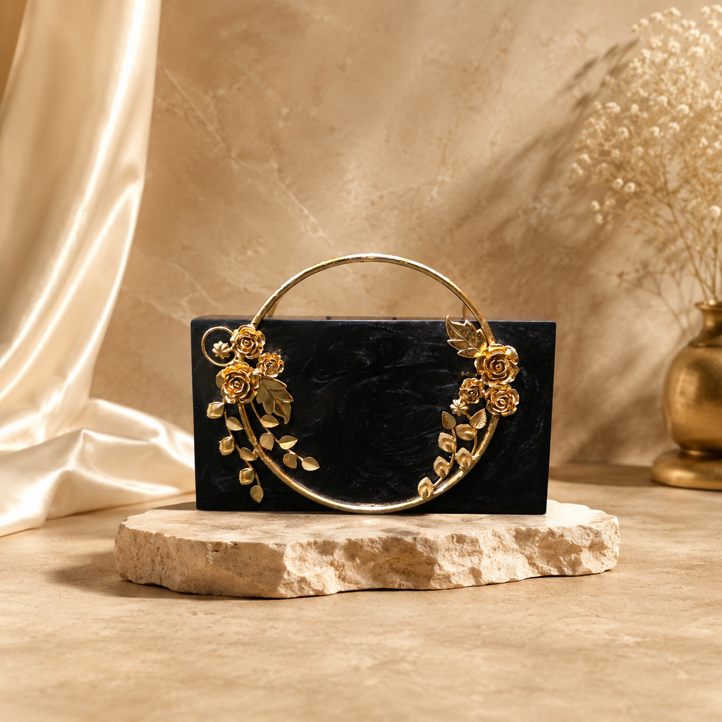 The Minimalistic Floral Bag [black]