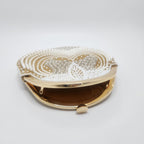 Rosette Cutch Bag in Peach