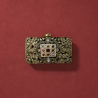 Meenakari filigree clutch bag [ gold]