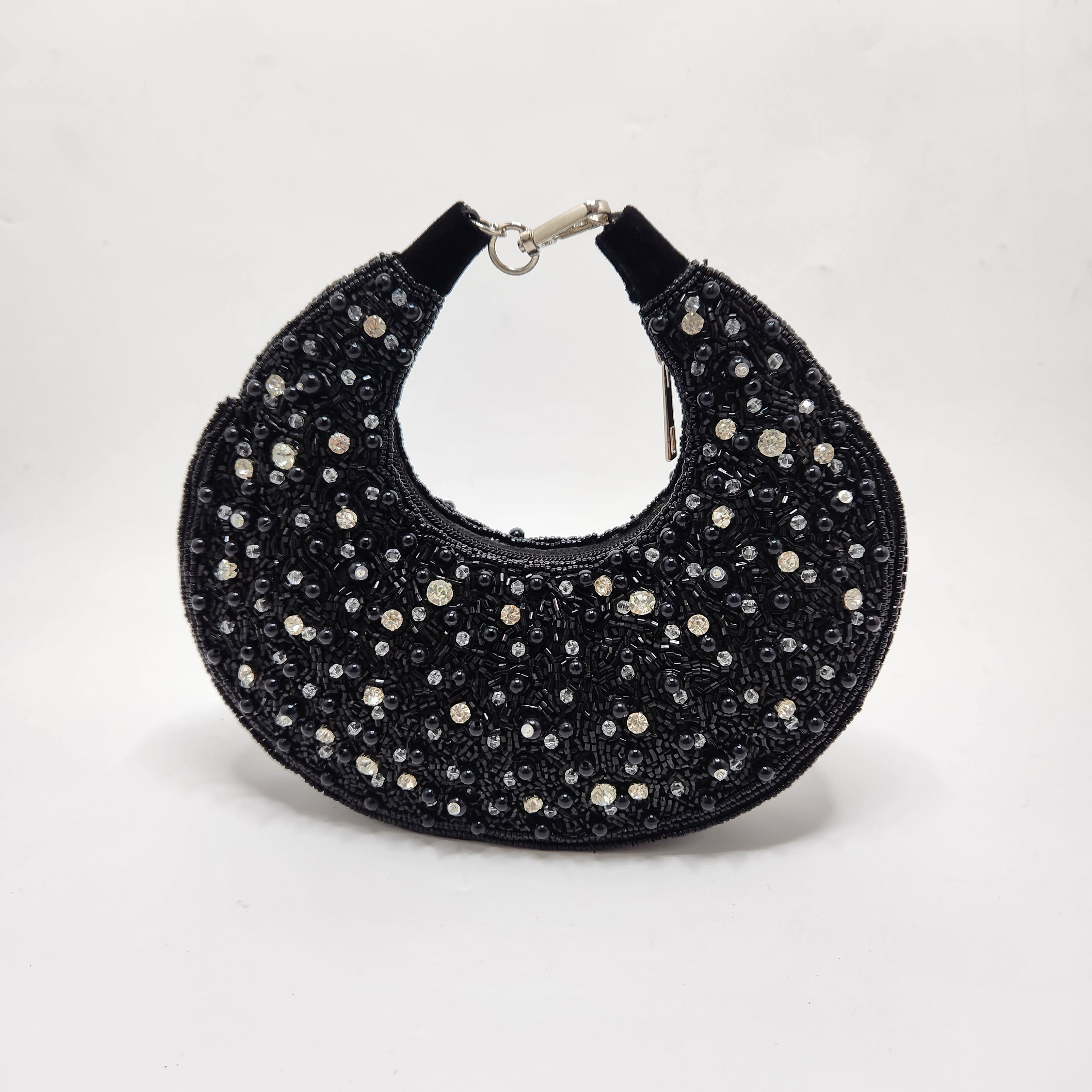 The Pearl Half Moon Bag - Black Secondary image