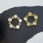 Pearl Chip Zirconia Hollow Studs