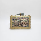 Nadia clutch [ green abalone]