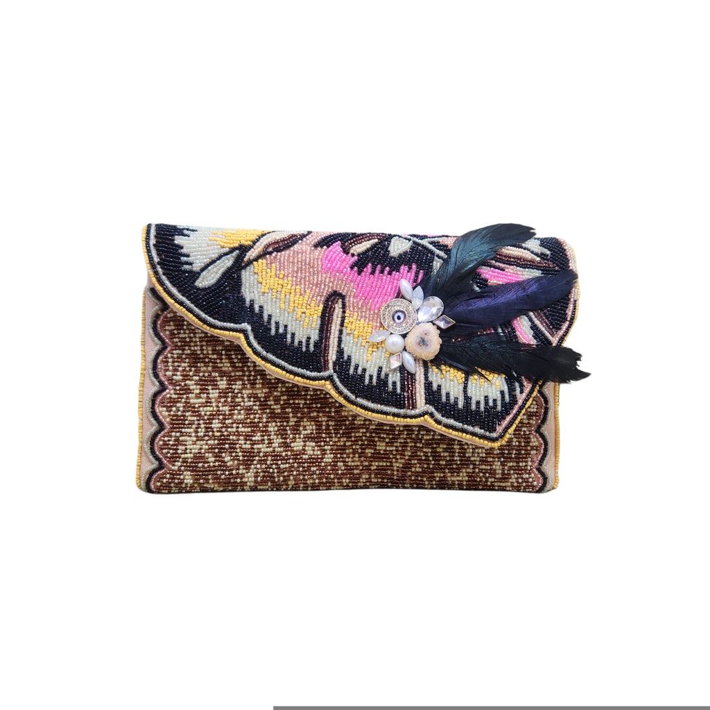 Evil Eye Feather Bag