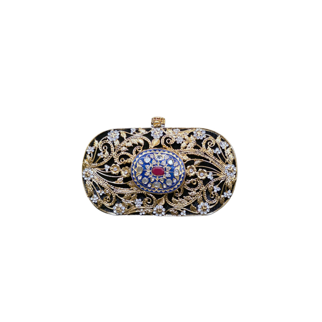 Mira navratna clutch bag