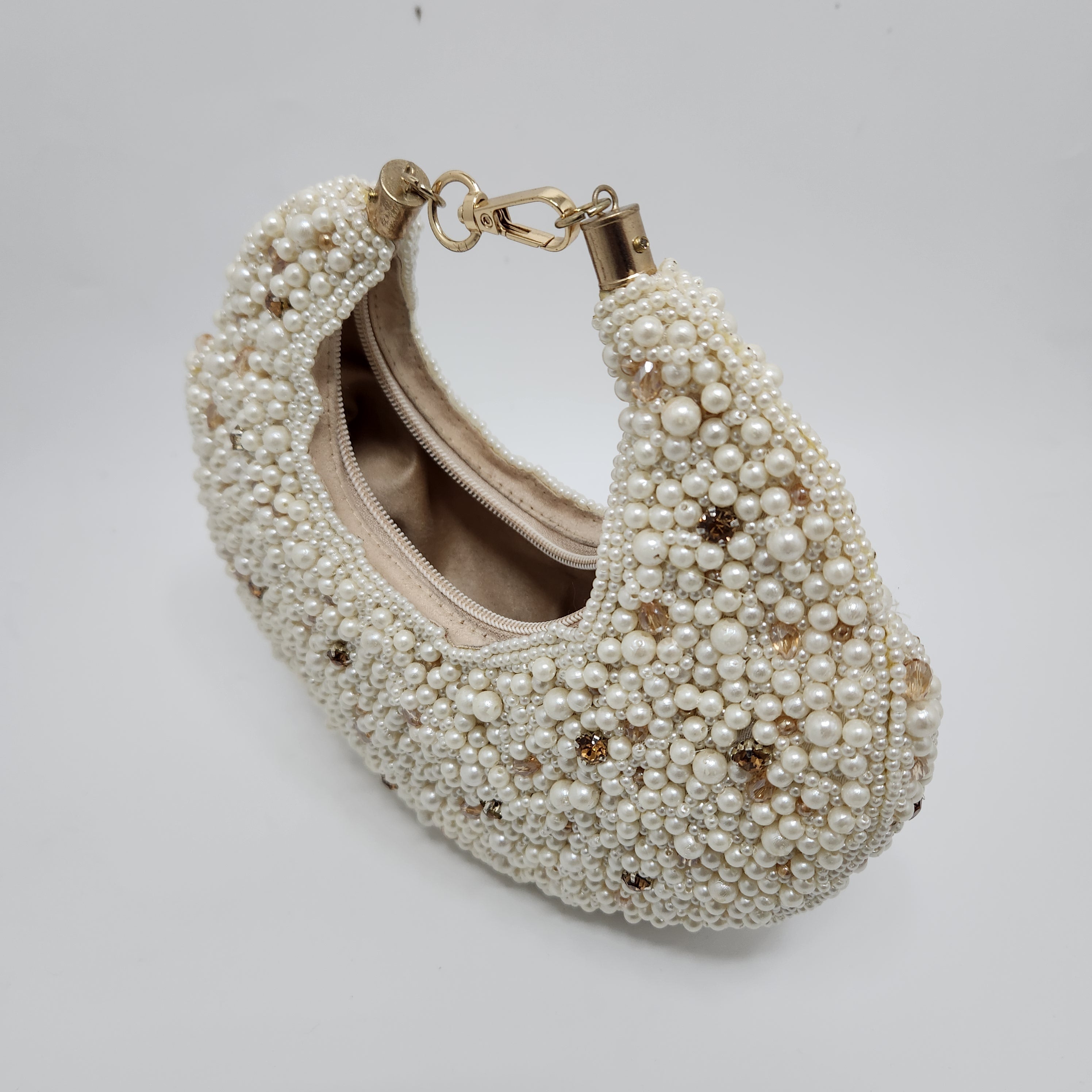 The Pearl Half Moon Bag