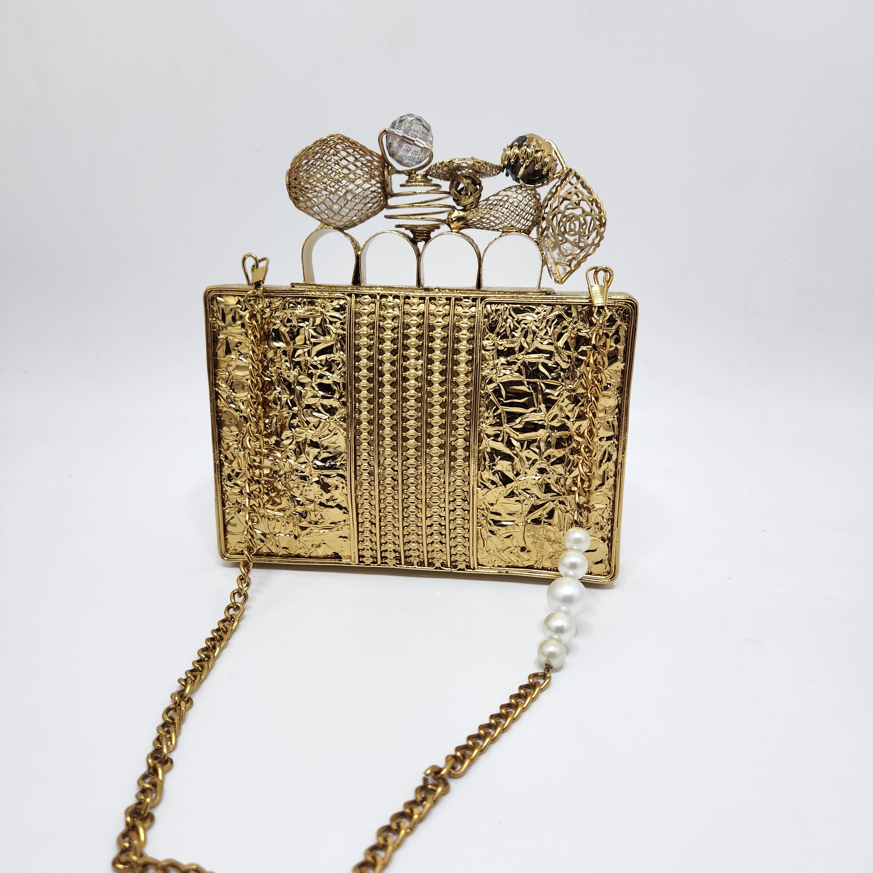 Zarin Clutch [black mother of pearl] Secondary image