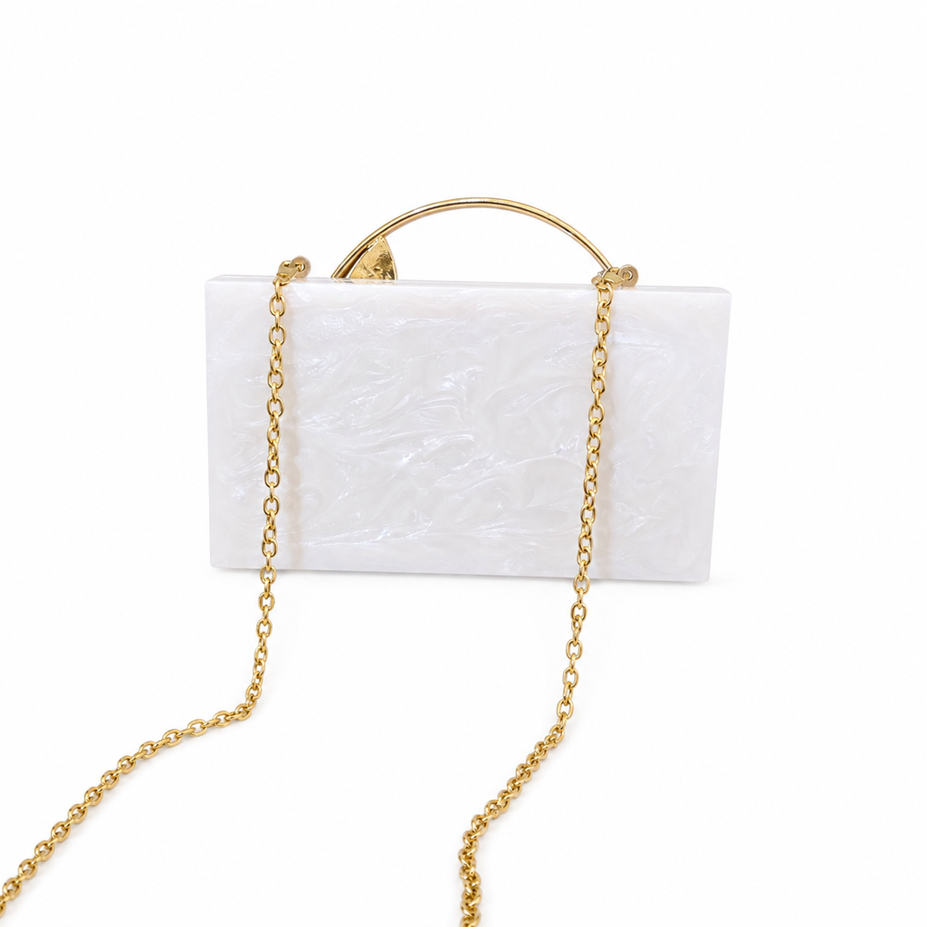 Floral leaf handle resin bag