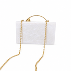 Floral leaf handle resin bag