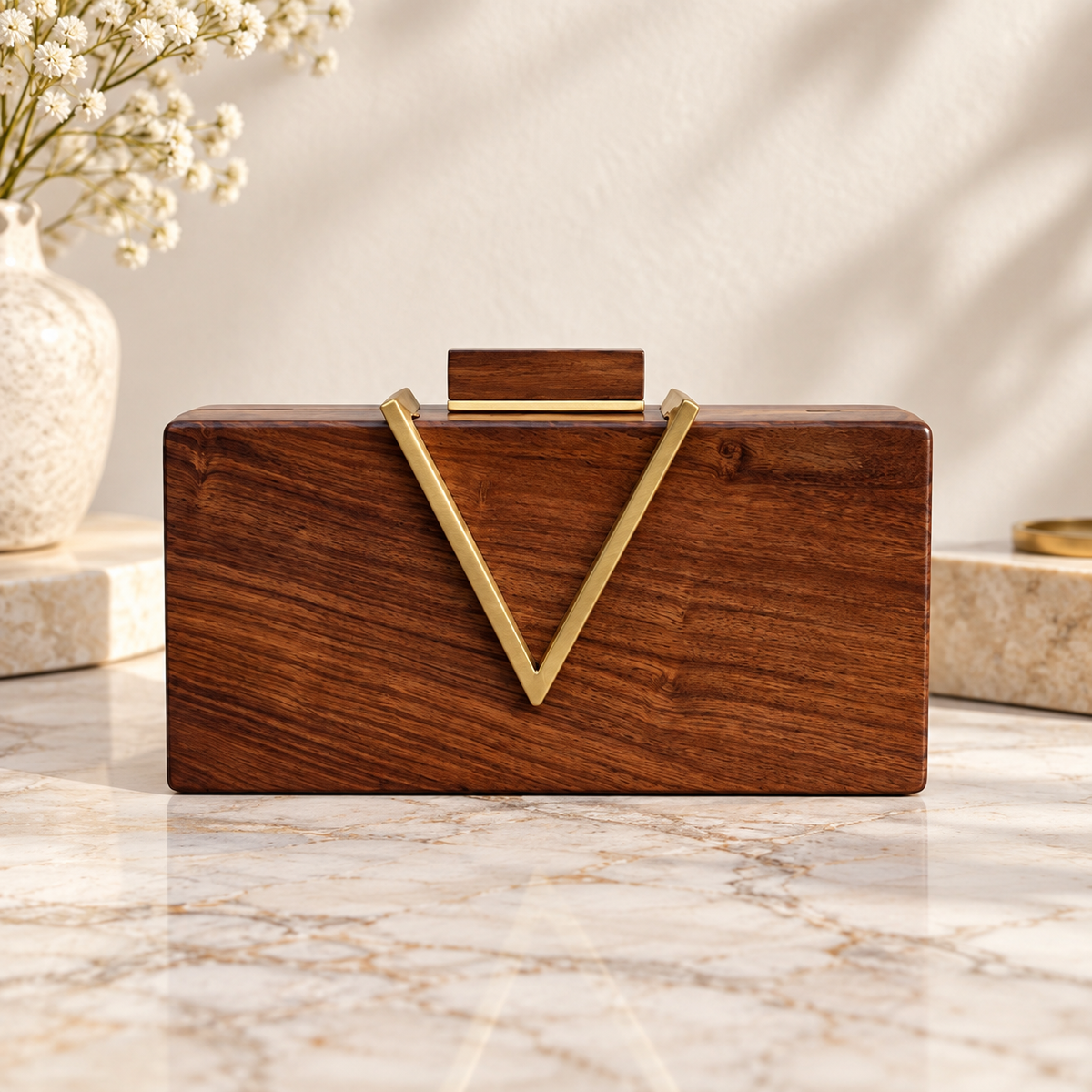 V Wooden sheesham bag Main image