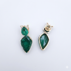 Emerald saga earrings