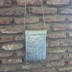 Kundan mobile batua- silver