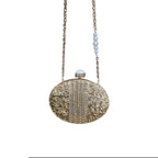 Mini Crush Abalone Bag with crossbody chain