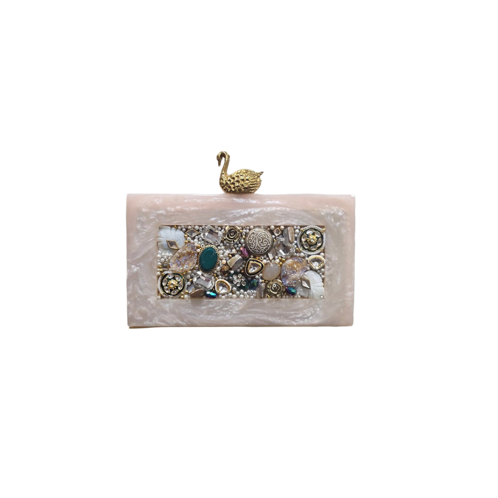 The Swan Mosaic Clutch