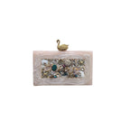 The Swan Mosaic Clutch