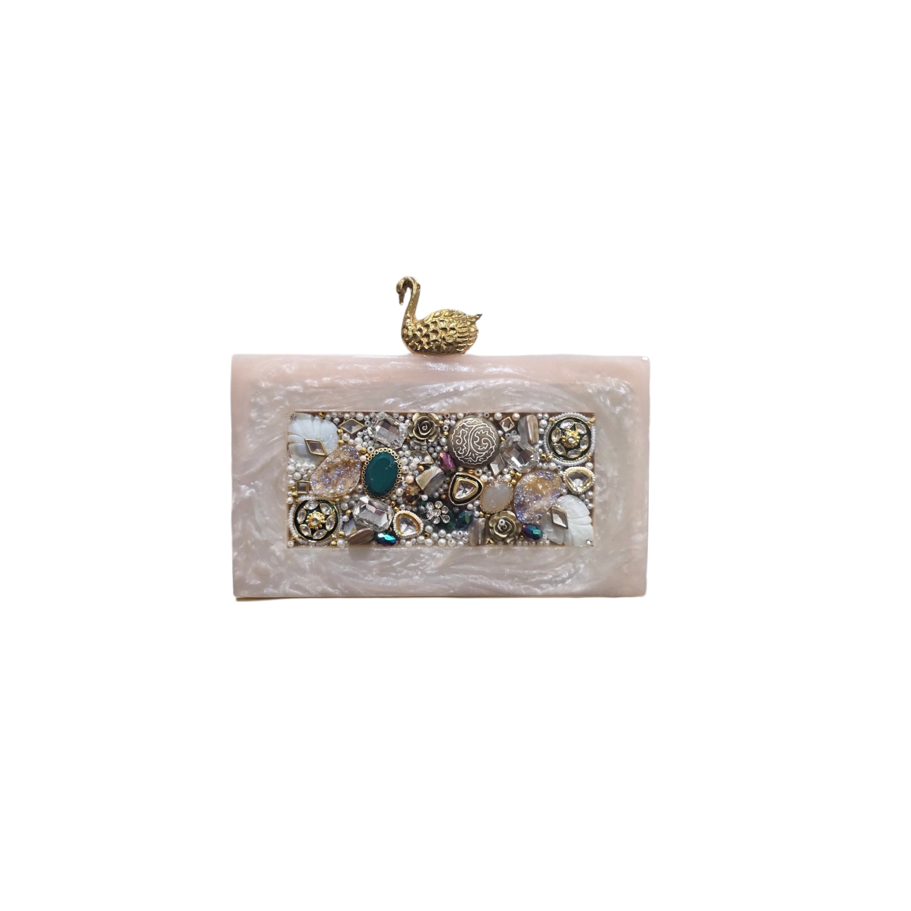 The Swan Mosaic Clutch