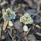 Tri labradorite pearl chip Droplet