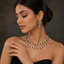 Victorian polki double string necklace set [Victorian polish]