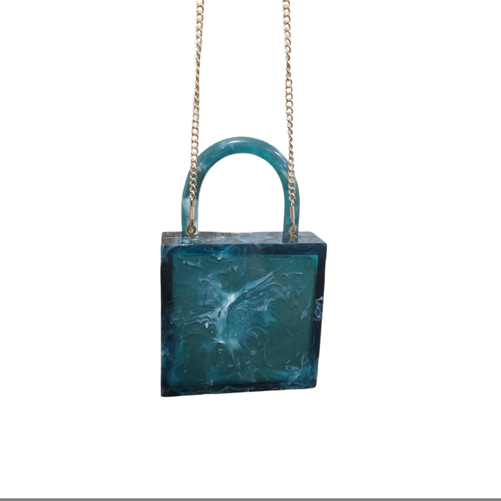 Feather saga evil eye mini [ Emerald green]
