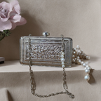 Meenakari filigree clutch bag [silver]