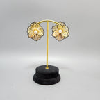Lightweight 3d Rose studs