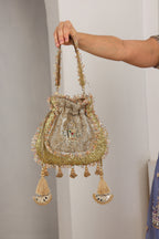 Gota tissue dual shade potli