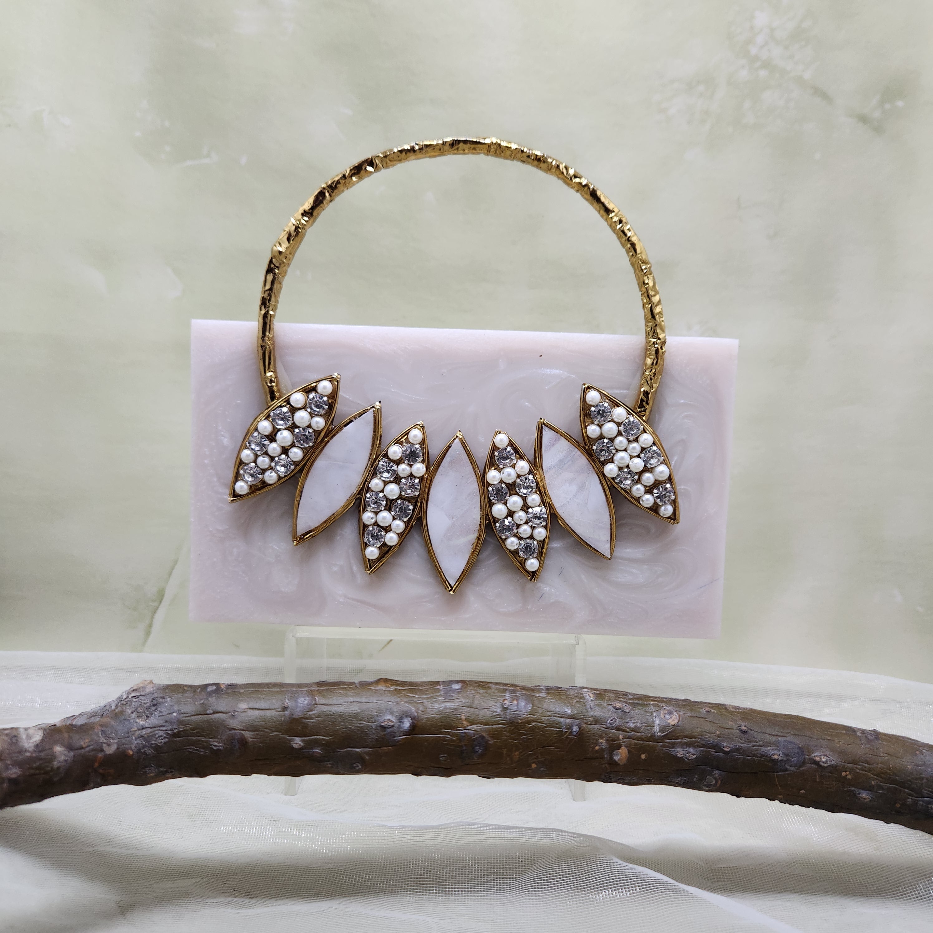 The Athena Bag in ivory Main image
