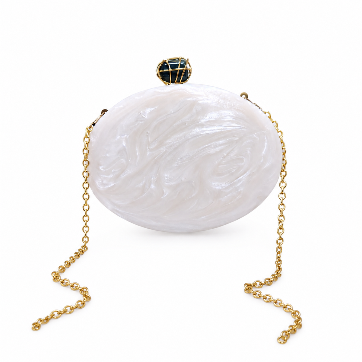 The Chaand Clutch [ ivory white ]