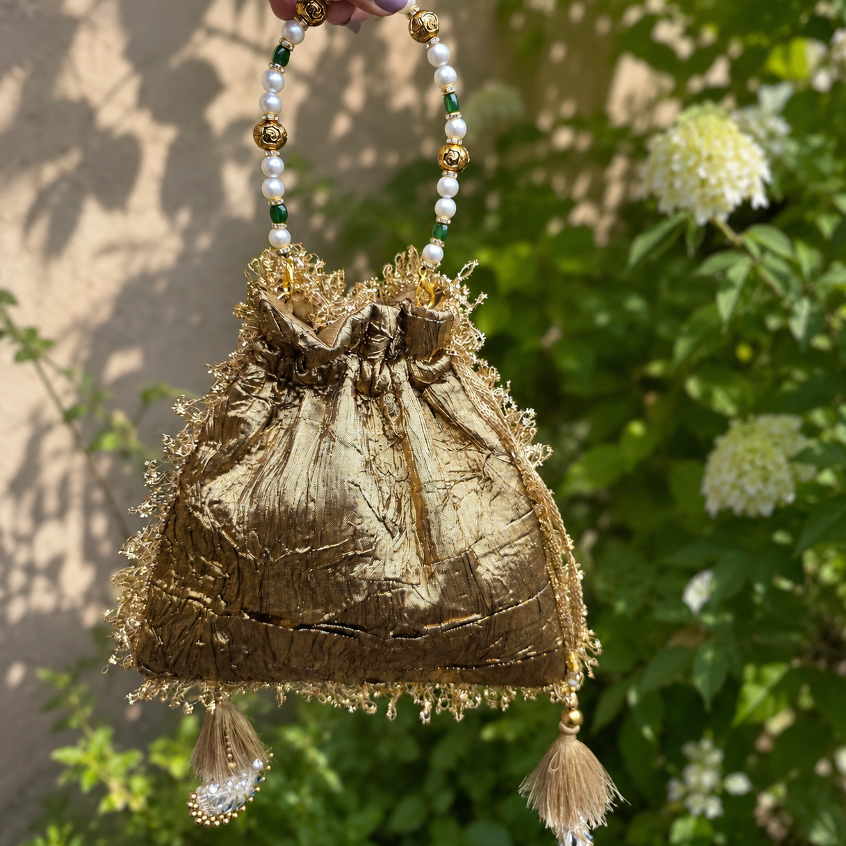 Kundan gota potli [ Antique gold ] Secondary image