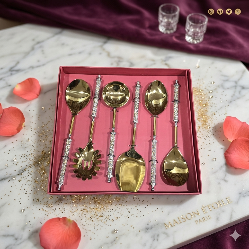 Sparkle cutlery serving set of 6