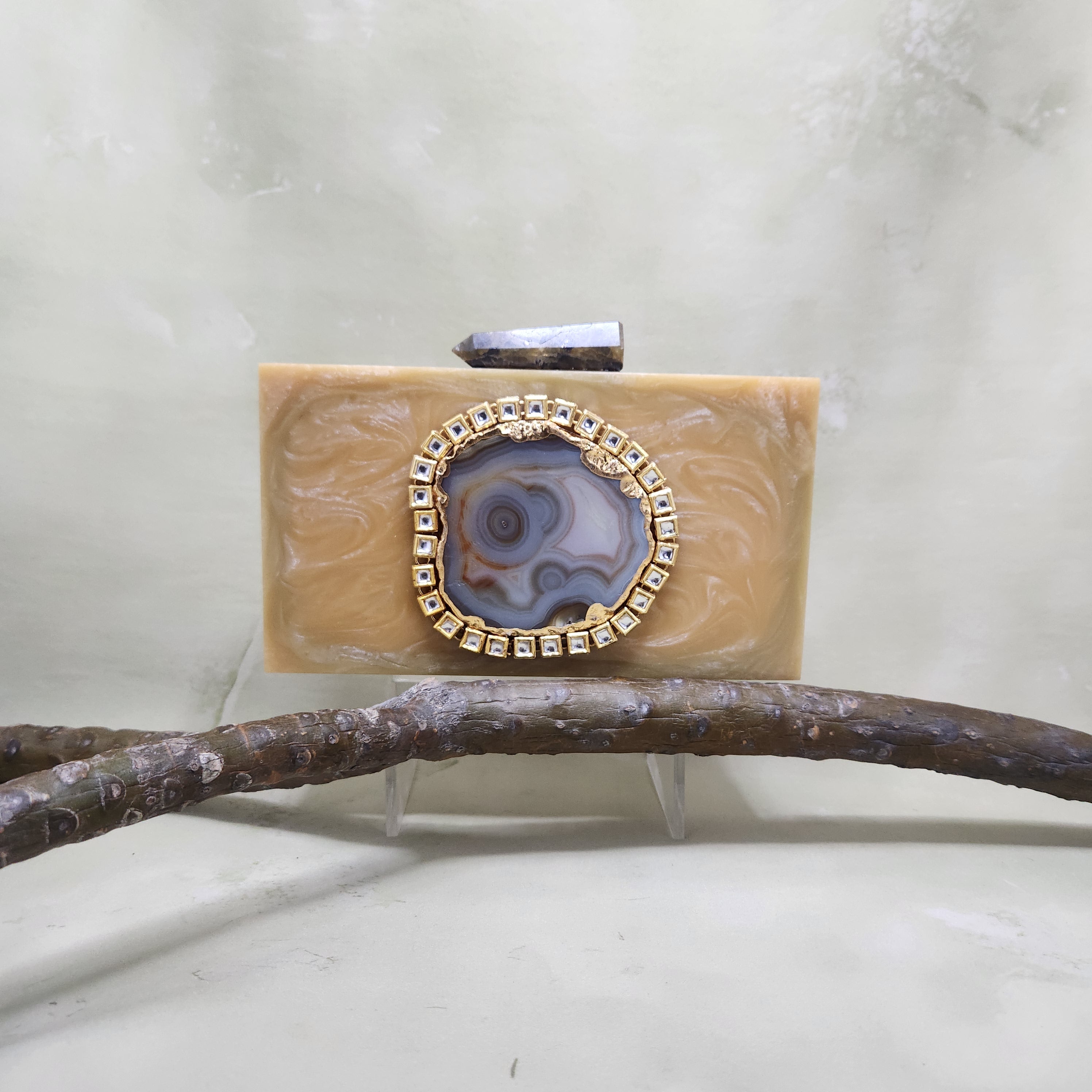 The Kundan Agate Bag Main image