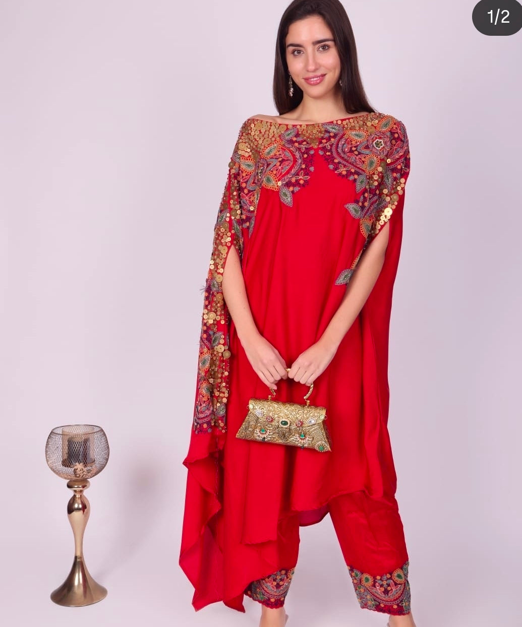 Farah bag in antique gold
